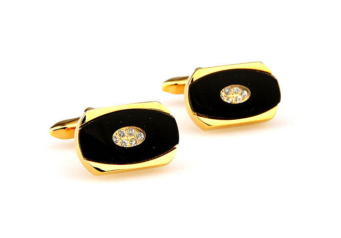  Gold Luxury Cufflinks Crystal Cufflinks Wholesale & Customized  CL665002