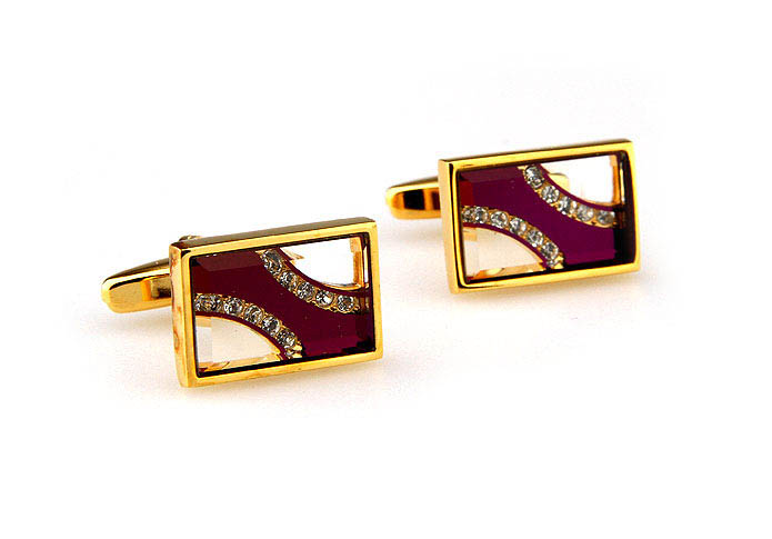 Gold Luxury Cufflinks Crystal Cufflinks Wholesale & Customized  CL665005