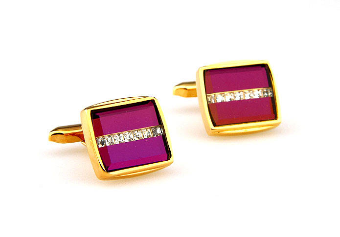  Gold Luxury Cufflinks Crystal Cufflinks Wholesale & Customized  CL665065