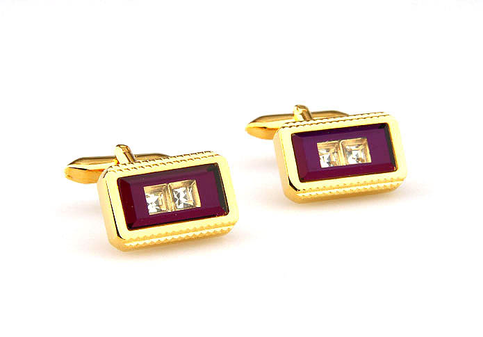  Gold Luxury Cufflinks Crystal Cufflinks Wholesale & Customized  CL665104