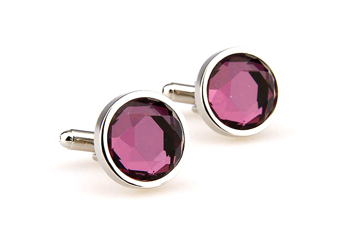  Purple Romantic Cufflinks Crystal Cufflinks Wholesale & Customized  CL665171