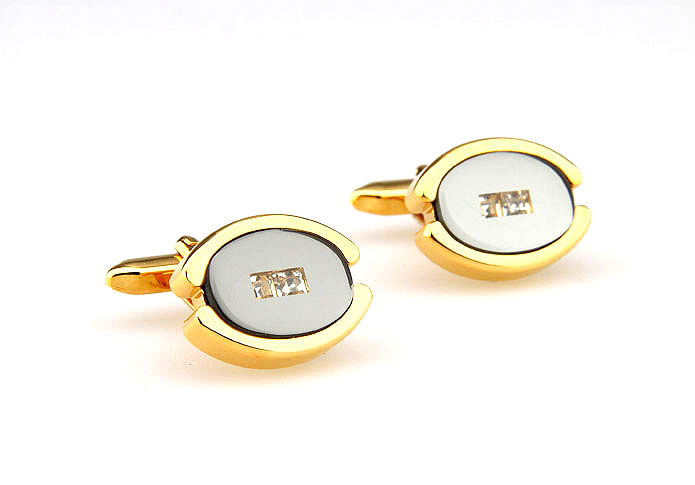  Gold Luxury Cufflinks Crystal Cufflinks Wholesale & Customized  CL665187