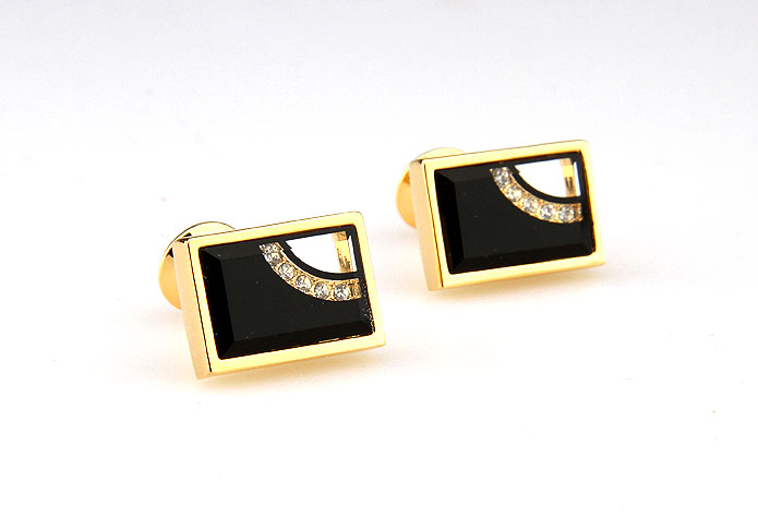  Gold Luxury Cufflinks Crystal Cufflinks Wholesale & Customized  CL665233