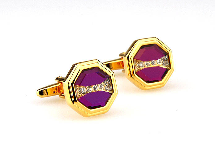  Gold Luxury Cufflinks Crystal Cufflinks Wholesale & Customized  CL665266