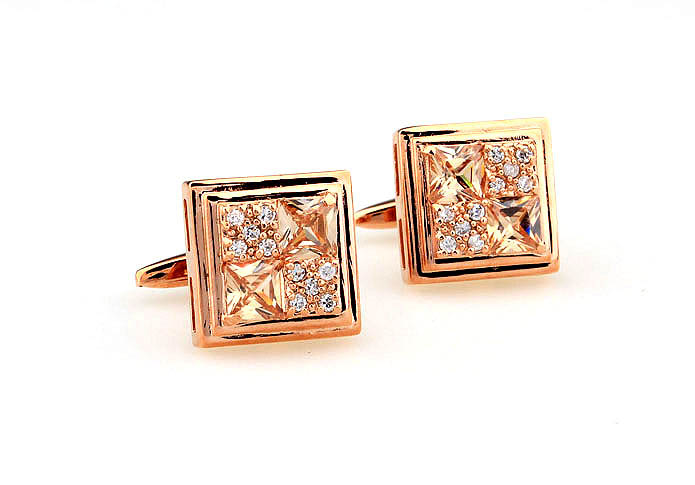  Gold Luxury Cufflinks Crystal Cufflinks Wholesale & Customized  CL665432