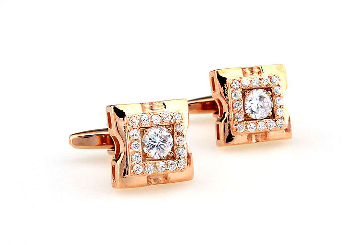  Gold Luxury Cufflinks Crystal Cufflinks Wholesale & Customized  CL665441