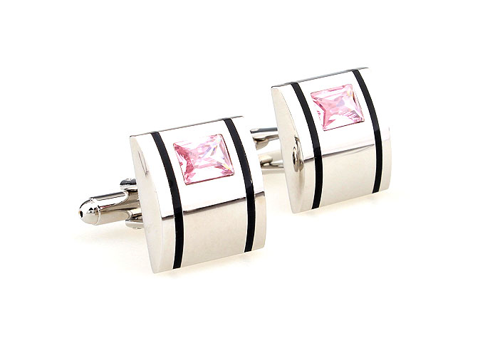  Pink Charm Cufflinks Crystal Cufflinks Wholesale & Customized  CL665540
