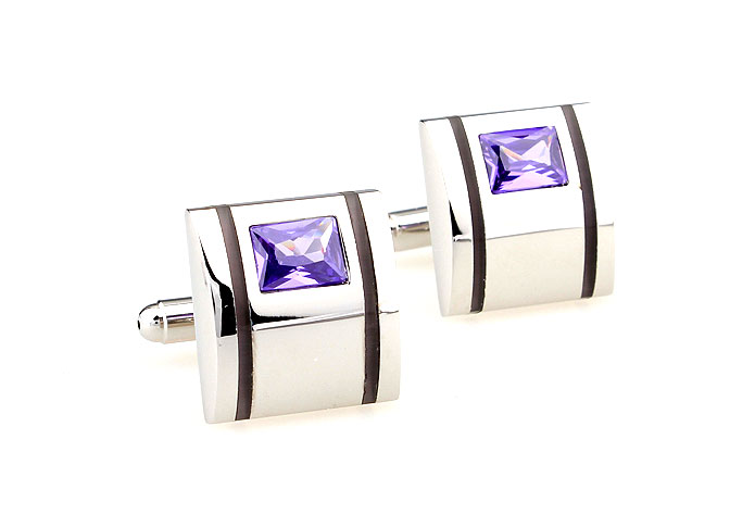  Purple Romantic Cufflinks Crystal Cufflinks Wholesale & Customized  CL665547