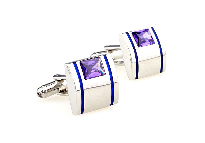  Purple Romantic Cufflinks Crystal Cufflinks Wholesale & Customized  CL665550