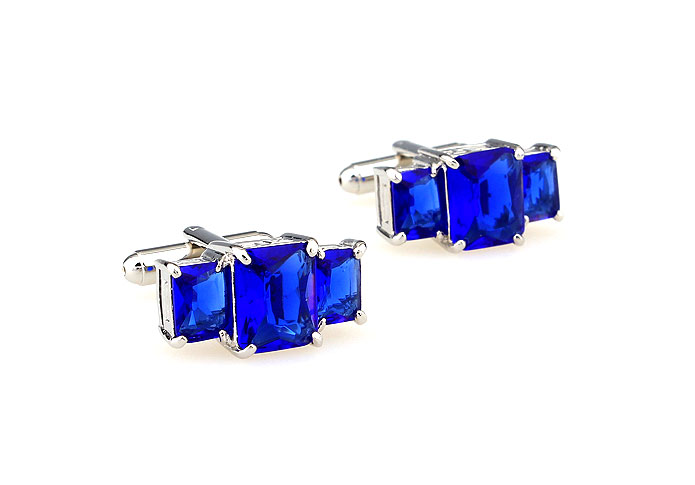  Blue Elegant Cufflinks Crystal Cufflinks Wholesale & Customized  CL665555