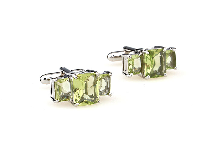  Green Intimate Cufflinks Crystal Cufflinks Wholesale & Customized  CL665558