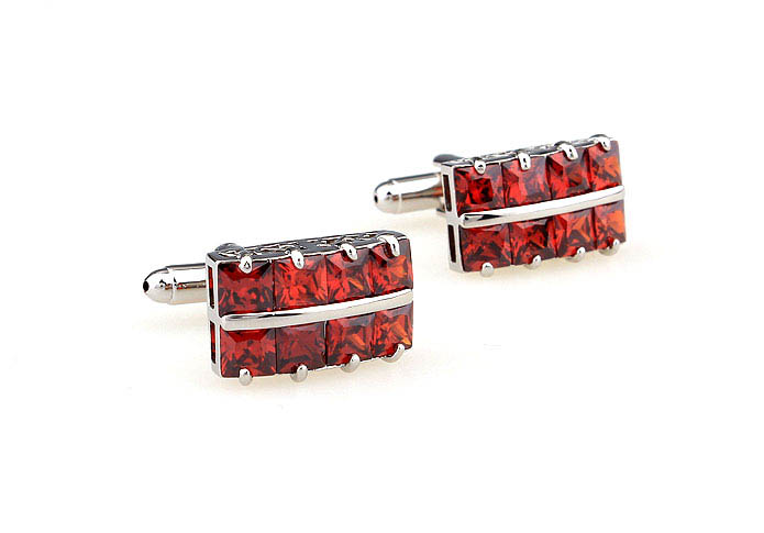  Red Festive Cufflinks Crystal Cufflinks Wholesale & Customized  CL665564