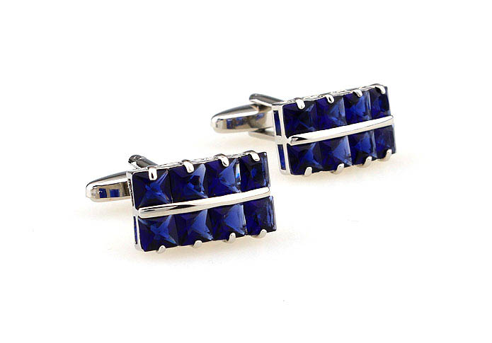  Blue Elegant Cufflinks Crystal Cufflinks Wholesale & Customized  CL665565