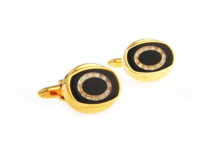  Gold Luxury Cufflinks Crystal Cufflinks Wholesale & Customized  CL665595