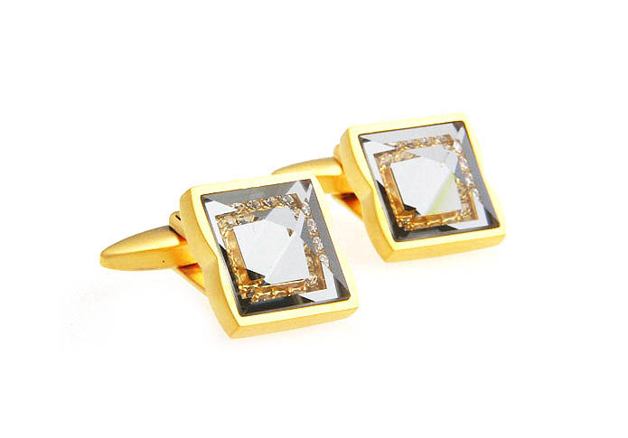  Gold Luxury Cufflinks Crystal Cufflinks Wholesale & Customized  CL665707