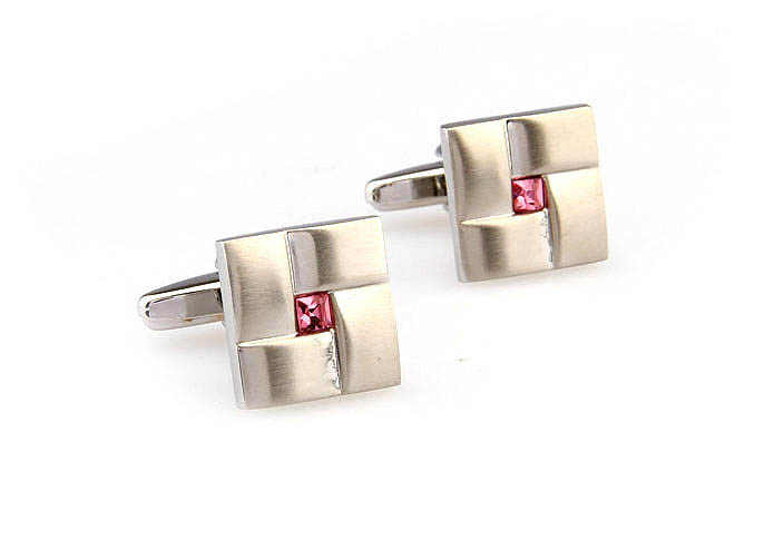  Pink Charm Cufflinks Crystal Cufflinks Wholesale & Customized  CL665826