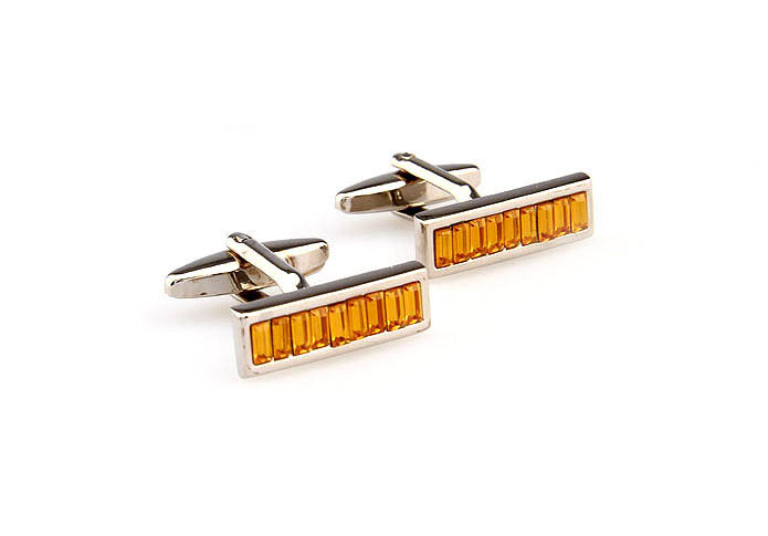 Yellow Lively Cufflinks Crystal Cufflinks Wholesale & Customized  CL665844