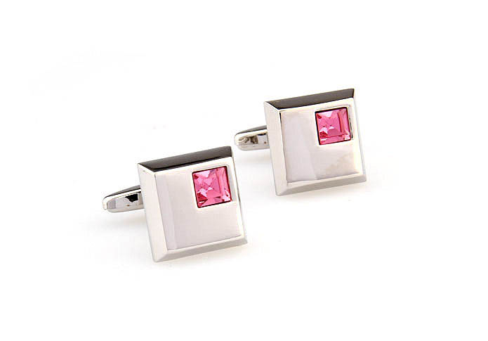  Pink Charm Cufflinks Crystal Cufflinks Wholesale & Customized  CL665872