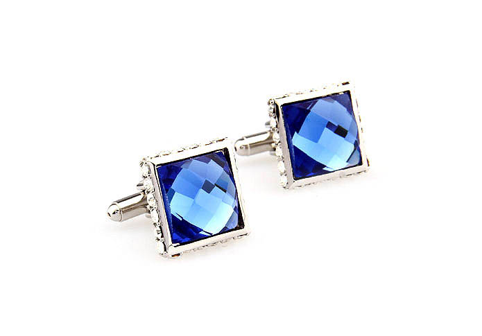  Blue White Cufflinks Crystal Cufflinks Wholesale & Customized  CL665913