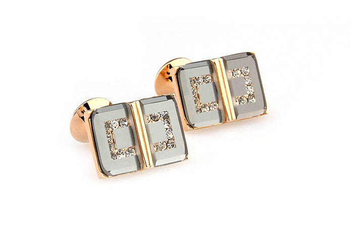  Gold Luxury Cufflinks Crystal Cufflinks Wholesale & Customized  CL665999