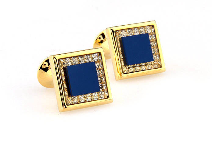  Gold Luxury Cufflinks Crystal Cufflinks Wholesale & Customized  CL666013