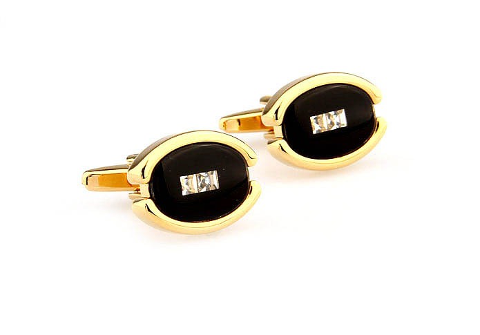  Gold Luxury Cufflinks Crystal Cufflinks Wholesale & Customized  CL666064