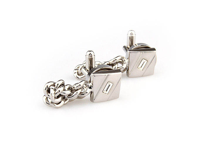 Chain Cufflinks  White Purity Cufflinks Crystal Cufflinks Funny Wholesale & Customized  CL666134