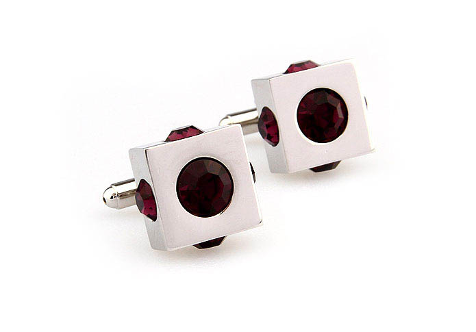  Purple Romantic Cufflinks Crystal Cufflinks Wholesale & Customized  CL666188