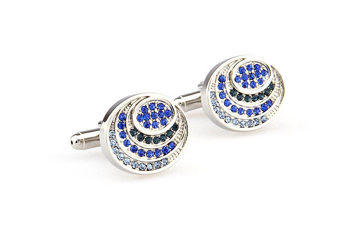  Blue Elegant Cufflinks Crystal Cufflinks Wholesale & Customized  CL666190