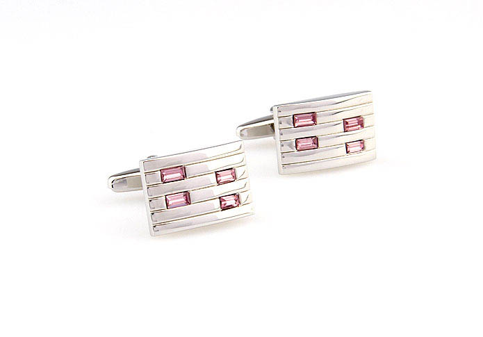  Pink Charm Cufflinks Crystal Cufflinks Wholesale & Customized  CL666222