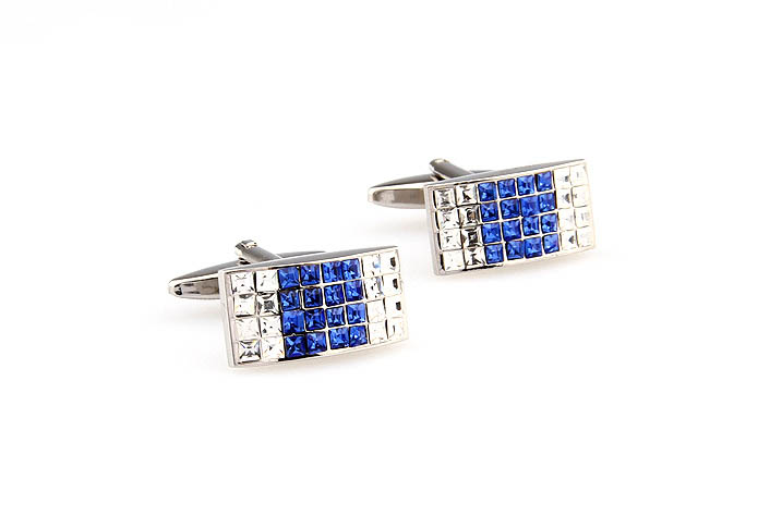  Blue White Cufflinks Crystal Cufflinks Wholesale & Customized  CL666228