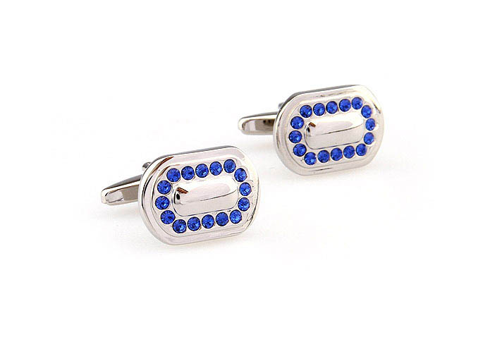 Blue Elegant Cufflinks Crystal Cufflinks Wholesale & Customized  CL666243