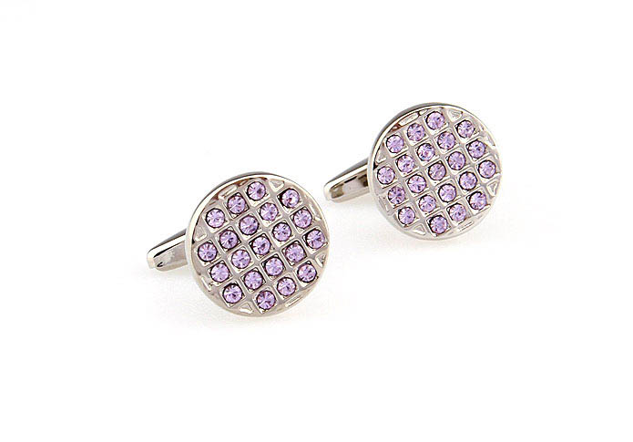  Purple Romantic Cufflinks Crystal Cufflinks Wholesale & Customized  CL666248