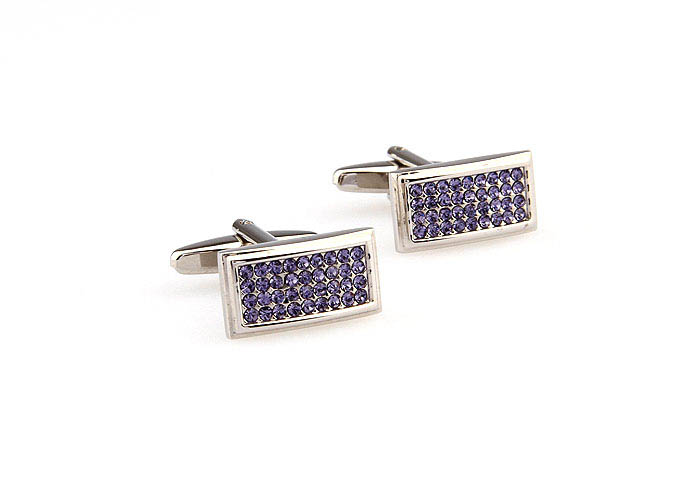  Purple Romantic Cufflinks Crystal Cufflinks Wholesale & Customized  CL666250