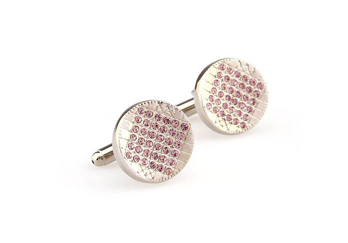  Pink Charm Cufflinks Crystal Cufflinks Wholesale & Customized  CL666253
