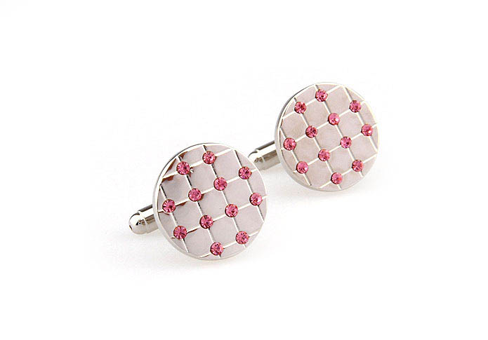  Pink Charm Cufflinks Crystal Cufflinks Wholesale & Customized  CL666254