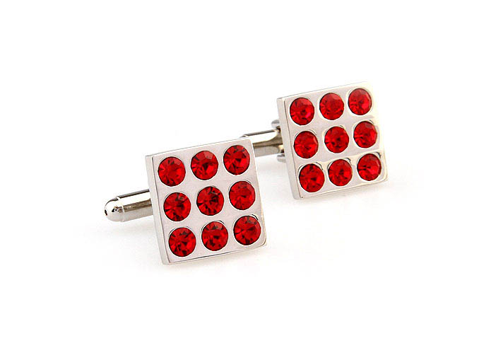  Red Festive Cufflinks Crystal Cufflinks Wholesale & Customized  CL666258