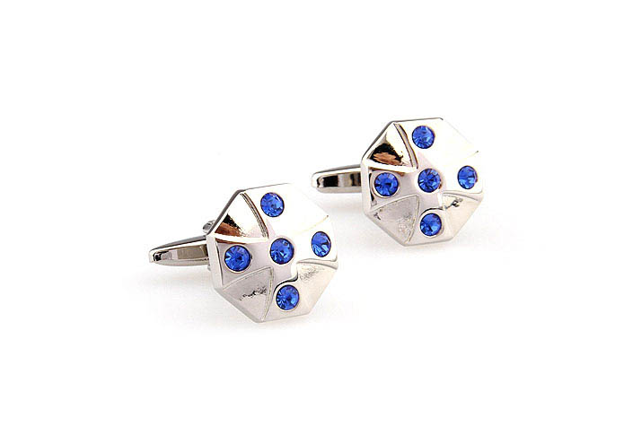  Blue Elegant Cufflinks Crystal Cufflinks Wholesale & Customized  CL666278