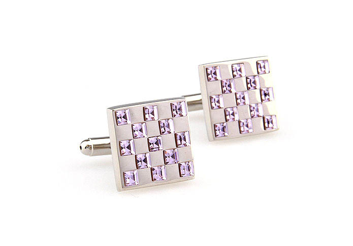  Purple Romantic Cufflinks Crystal Cufflinks Wholesale & Customized  CL666304
