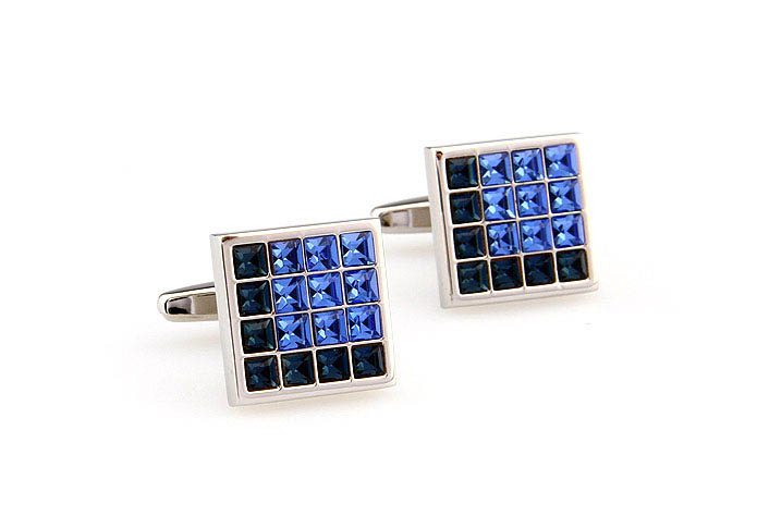  Blue Elegant Cufflinks Crystal Cufflinks Wholesale & Customized  CL666310