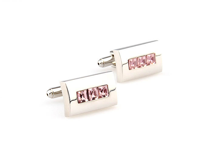  Pink Charm Cufflinks Crystal Cufflinks Wholesale & Customized  CL666360