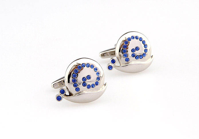 Snail Cufflinks  Blue Elegant Cufflinks Crystal Cufflinks Animal Wholesale & Customized  CL666392