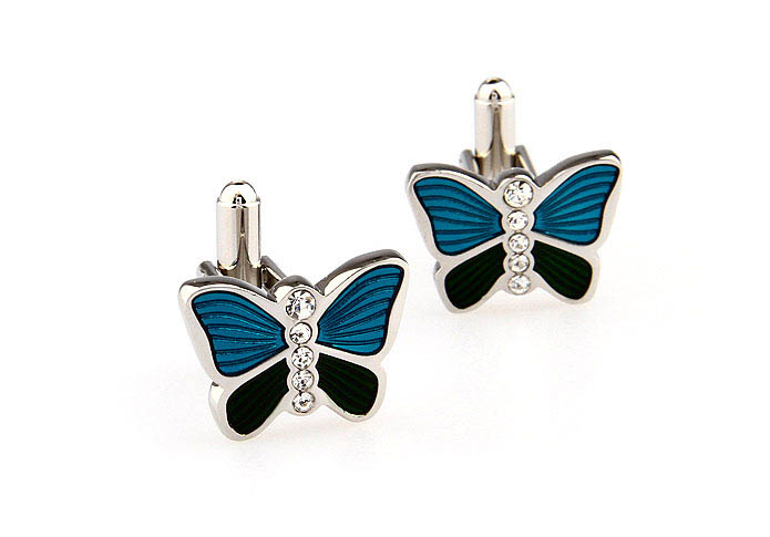 Butterfly Cufflinks  White Purity Cufflinks Crystal Cufflinks Animal Wholesale & Customized  CL666395