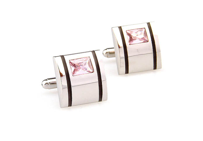  Pink Charm Cufflinks Crystal Cufflinks Wholesale & Customized  CL666521