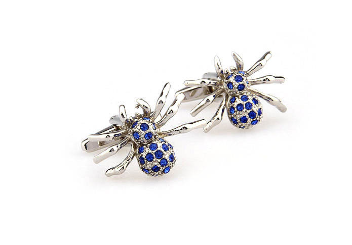 Spider Cufflinks  Blue Elegant Cufflinks Crystal Cufflinks Animal Wholesale & Customized  CL666631