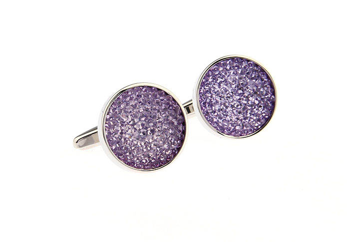  Purple Romantic Cufflinks Crystal Cufflinks Wholesale & Customized  CL666707