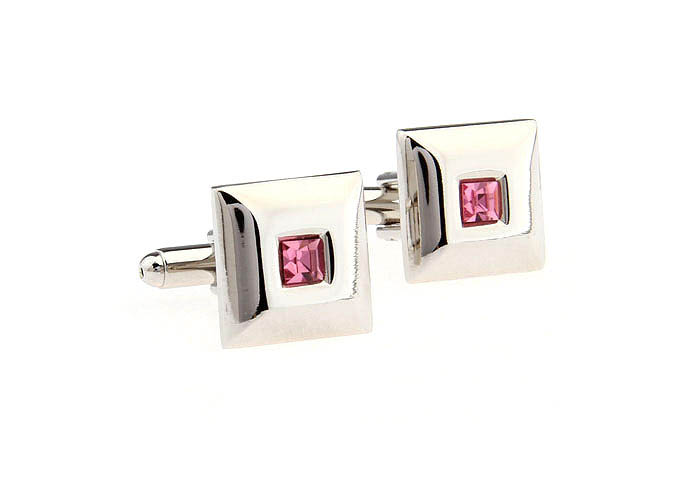  Pink Charm Cufflinks Crystal Cufflinks Wholesale & Customized  CL666749