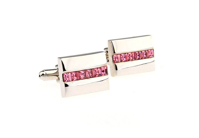  Pink Charm Cufflinks Crystal Cufflinks Wholesale & Customized  CL666781