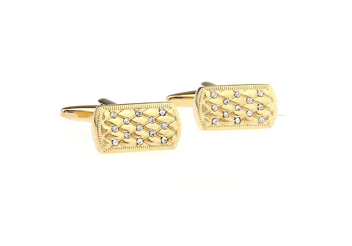  Gold Luxury Cufflinks Crystal Cufflinks Wholesale & Customized  CL671299