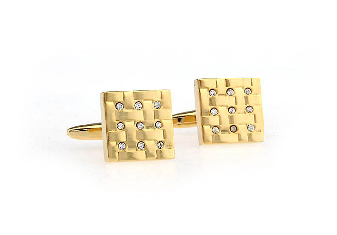  Gold Luxury Cufflinks Crystal Cufflinks Wholesale & Customized  CL671329
